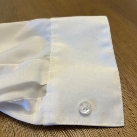 Foxcroft No-iron White Button Down Shirt, size 14 - Picture 4 of 7